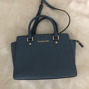 Blue Michael Kors Purse-SOLD